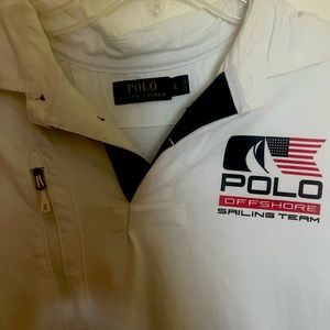 Polo Ralph Lauren white with american flag